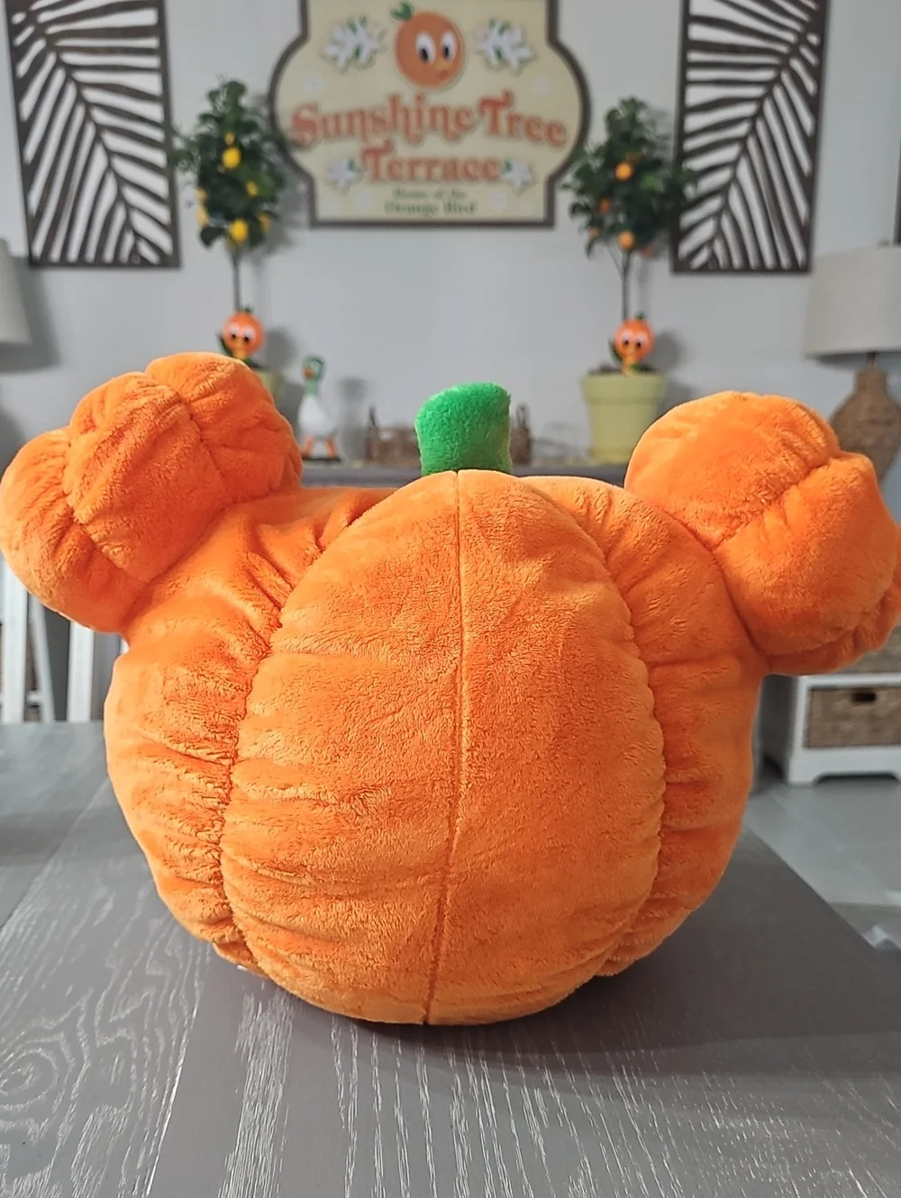 NWT! Pumpkin Mickey Mouse Halloween Plush Squishy Pillow